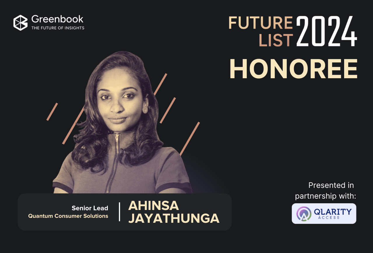 Greenbook Future List Spotlight: Ahinsa Jayathunga