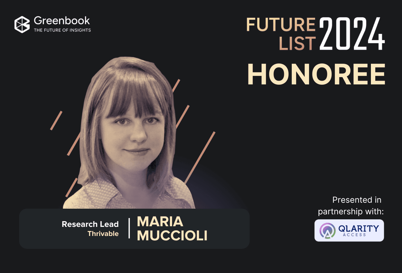 Greenbook Future List Spotlight: Maria Muccioli