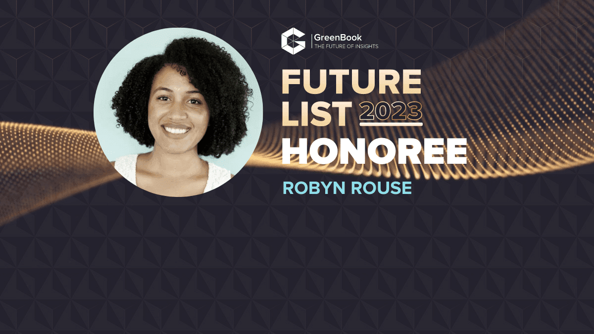 Robyn Rouse, Research and Design Manager, 2023 Future List Spotlight