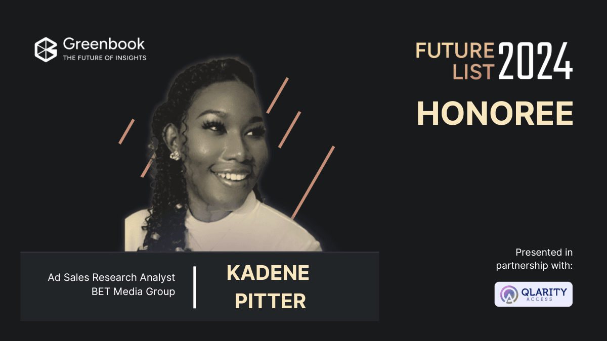 Greenbook Future List Spotlight: Kadene Pitter