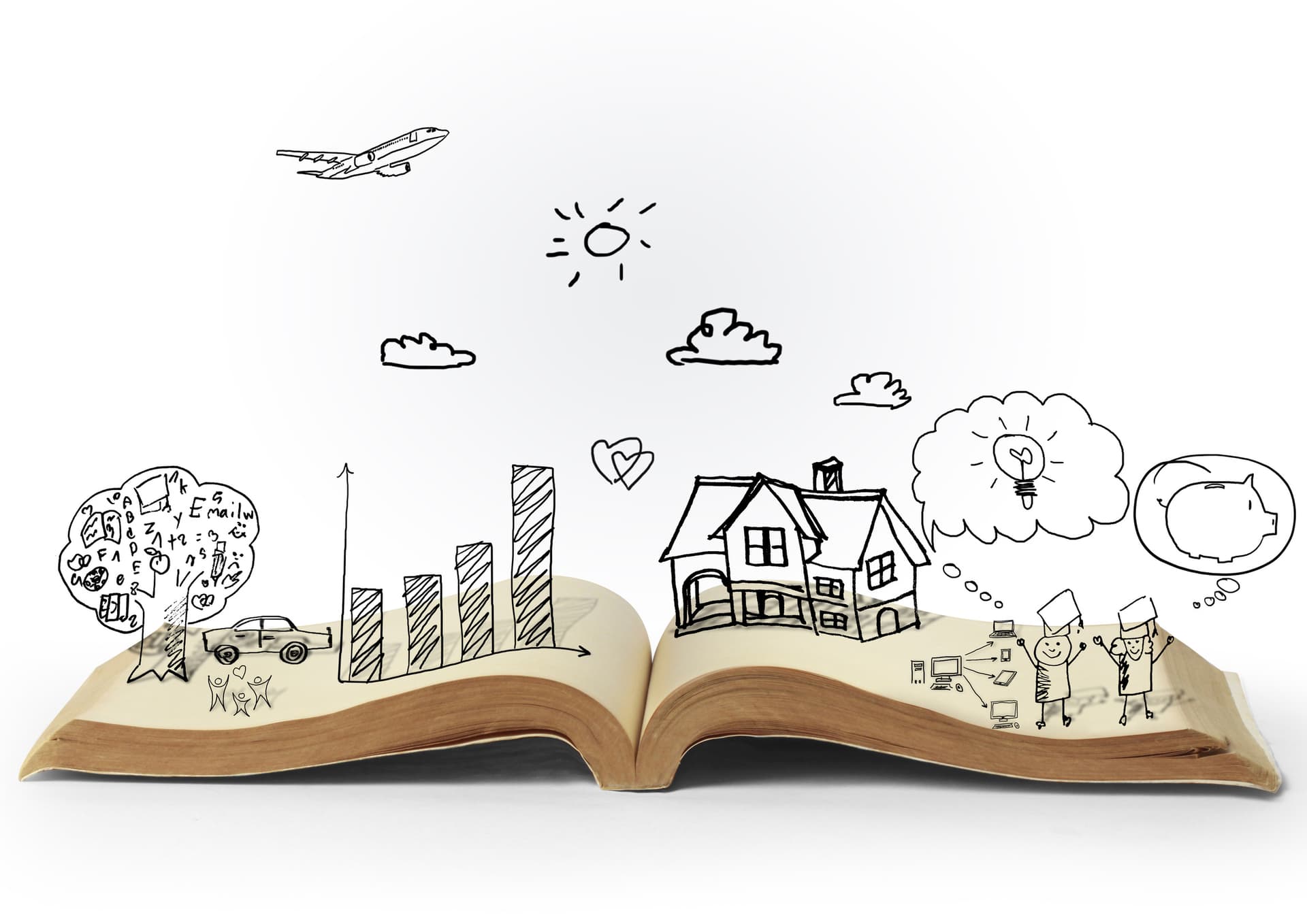 magic open book of fantasy stories