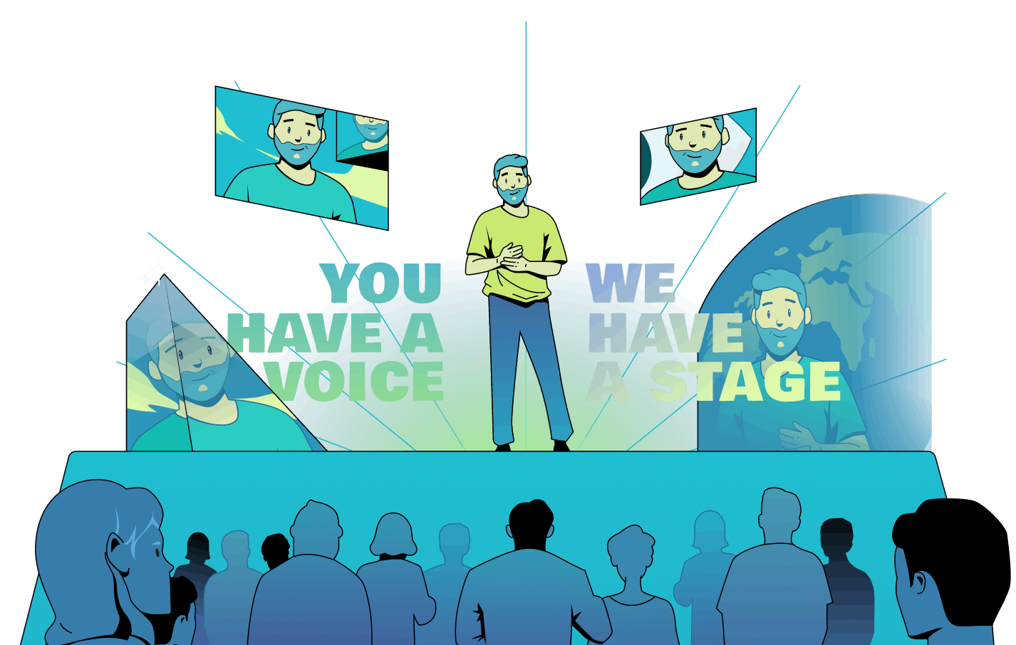 IIEX events background illustration